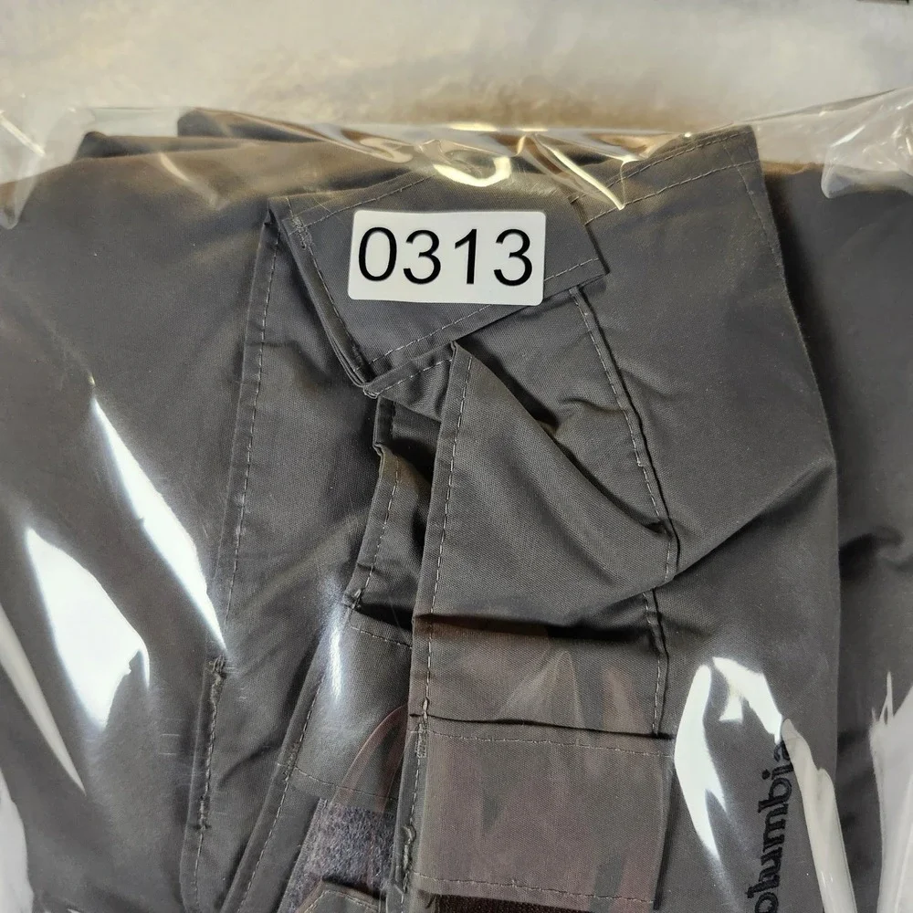 Columbia Snow Pants Youth 18/20 Gray Excellent Omni-Shield Cargo Ski SB8007‎